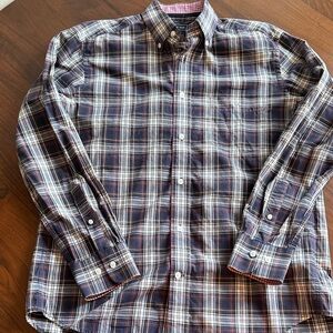 Eden park - Men's Plaid Button-Down Shirt - medium